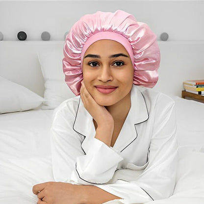 Bonnet en satin pour femme | Anti - Frisottis Nuit - Nkemen