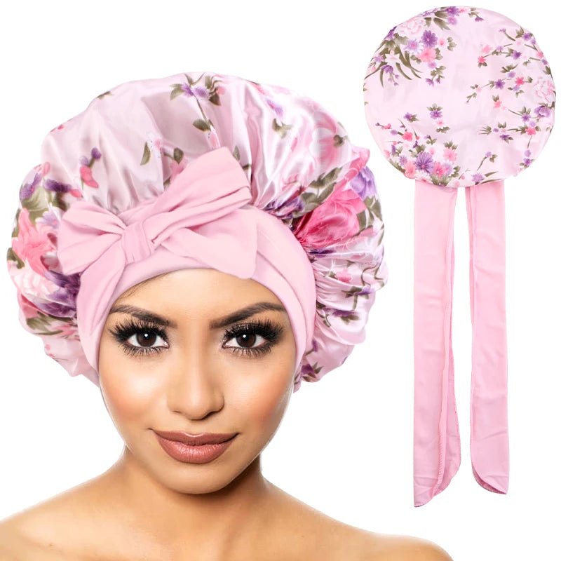 Bonnet en satin de nuit | Anti - Emmêlements - Nkemen