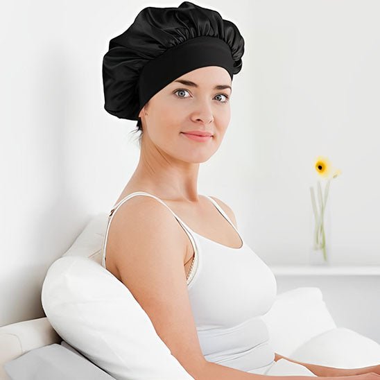 Bonnet en satin pour femme | Anti - Frisottis Nuit - Nkemen