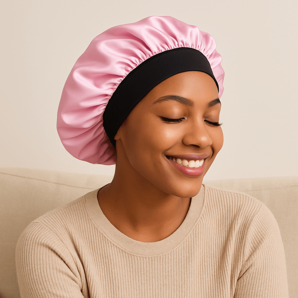 Bonnet en satin pour femme | Anti - Frisottis Nuit - Nkemen