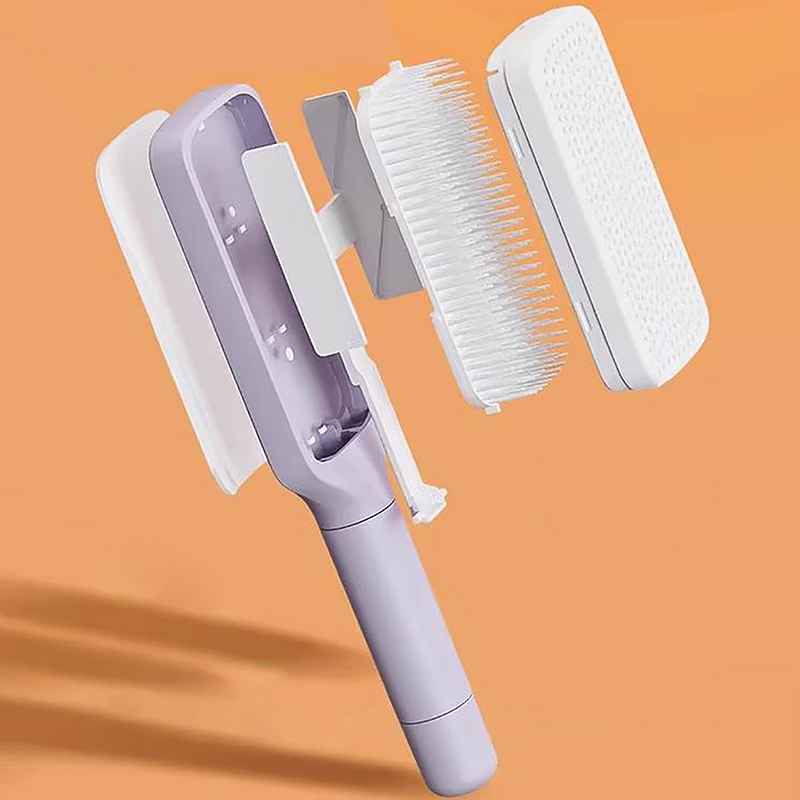 Brosse à cheveux autonettoyante