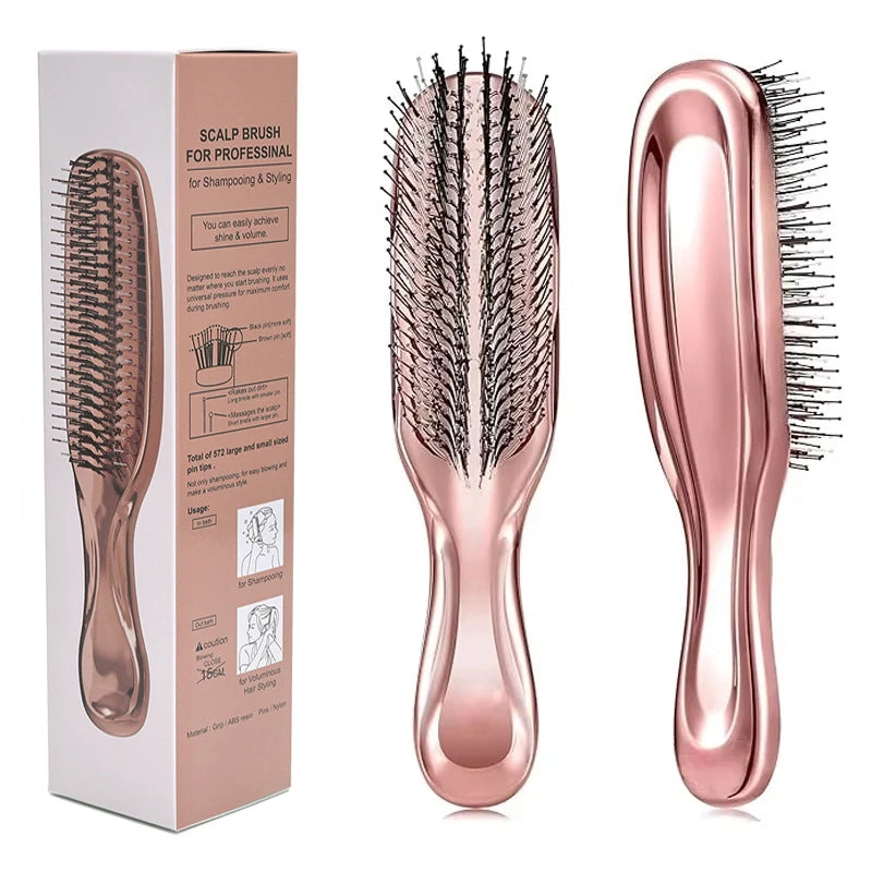 Brosse à cheveux démêlant  rose 