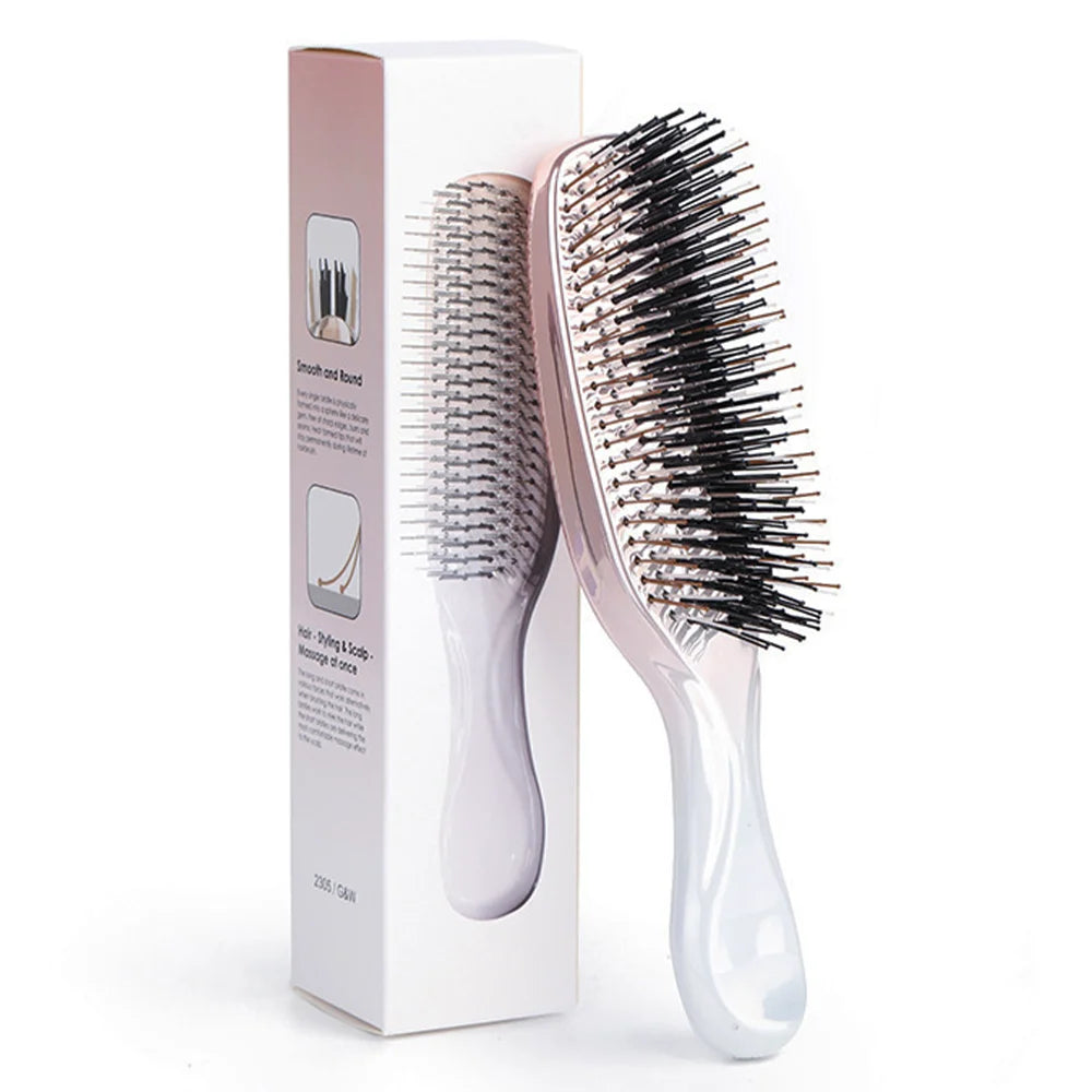 Brosse à cheveux rose dégradé