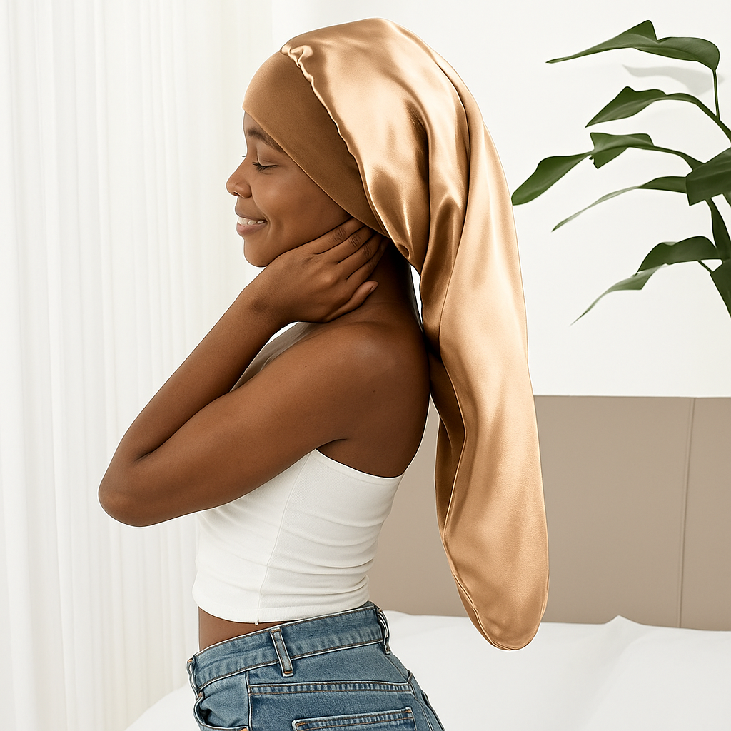 Long_bonnet_or en_satin