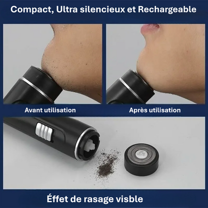 Mini Rasoir Électrique Homme USB