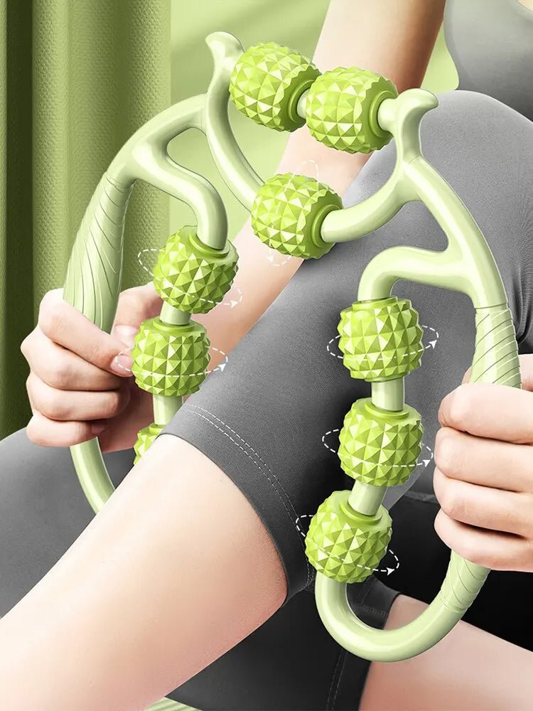 Pince de massage circulaire vert pour le corps - Nkemen