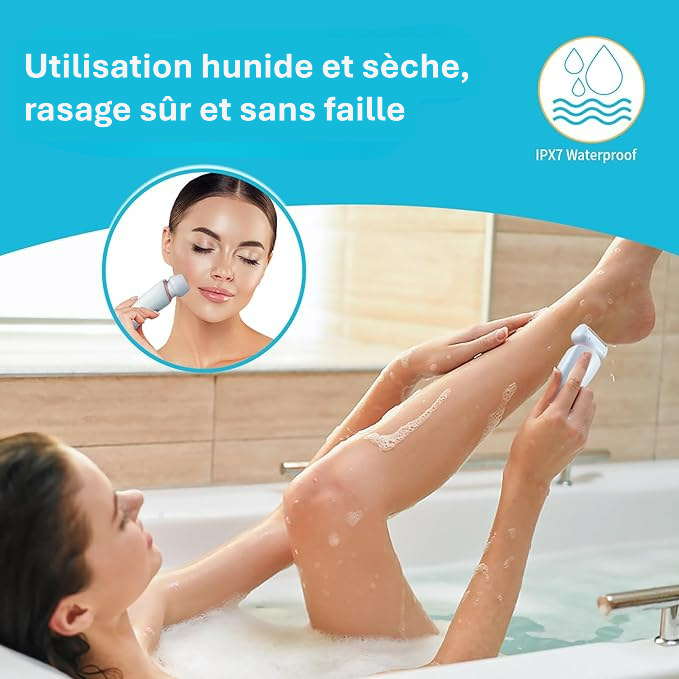 Rasoir Électrique 2-en-1 pour Femme