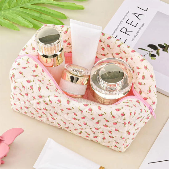 Trousse_maquillage_fleur rose