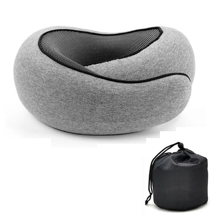 oreiller de voyage pour le cou-travel neck pillow gris foncé