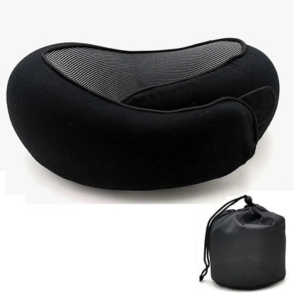 oreiller de voyage pour le cou-travel neck pillow noir foncé